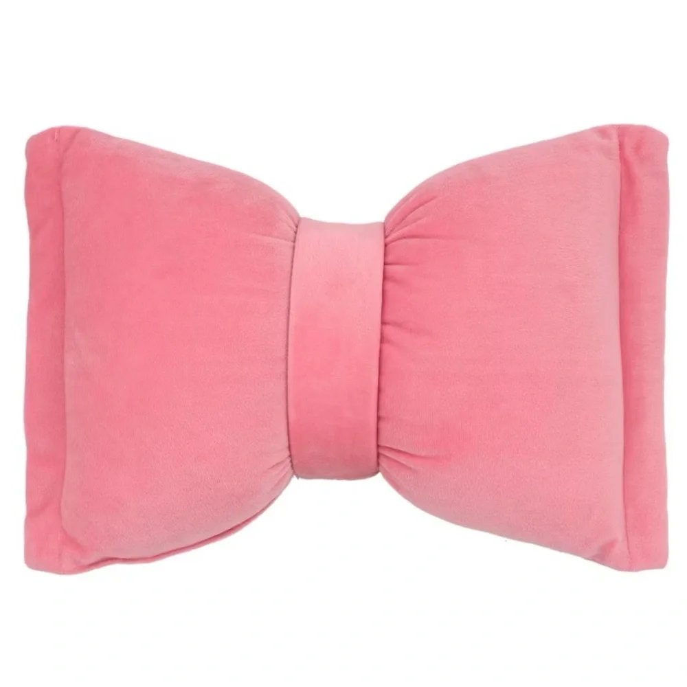 Pink Bow Holiday Pillow Decor ❤️